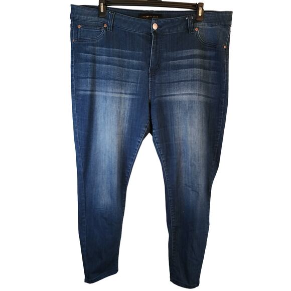 Celebrity Gold Jeans Womens 22W Stretchy Very Comfortable Skinny Stonewashed - Picture 1 of 10